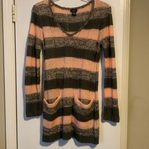 Long v/necked sweater/dress